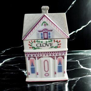 The Lenox Spice Village CLOVE Jar House Fine Porcelain 1989